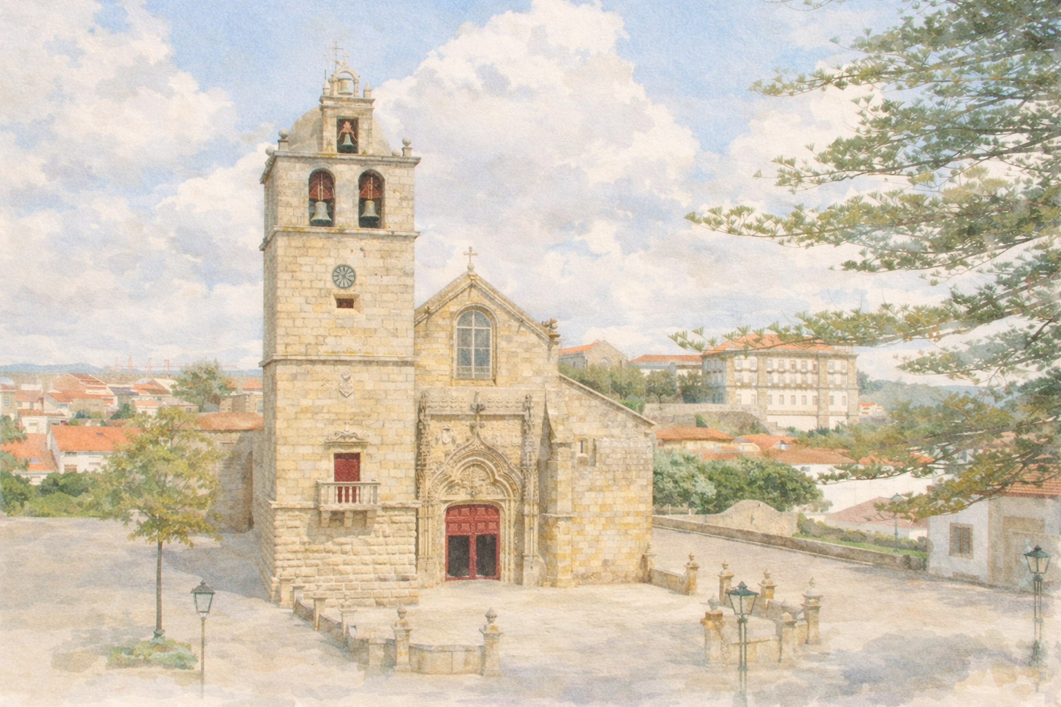 Vista da igreja