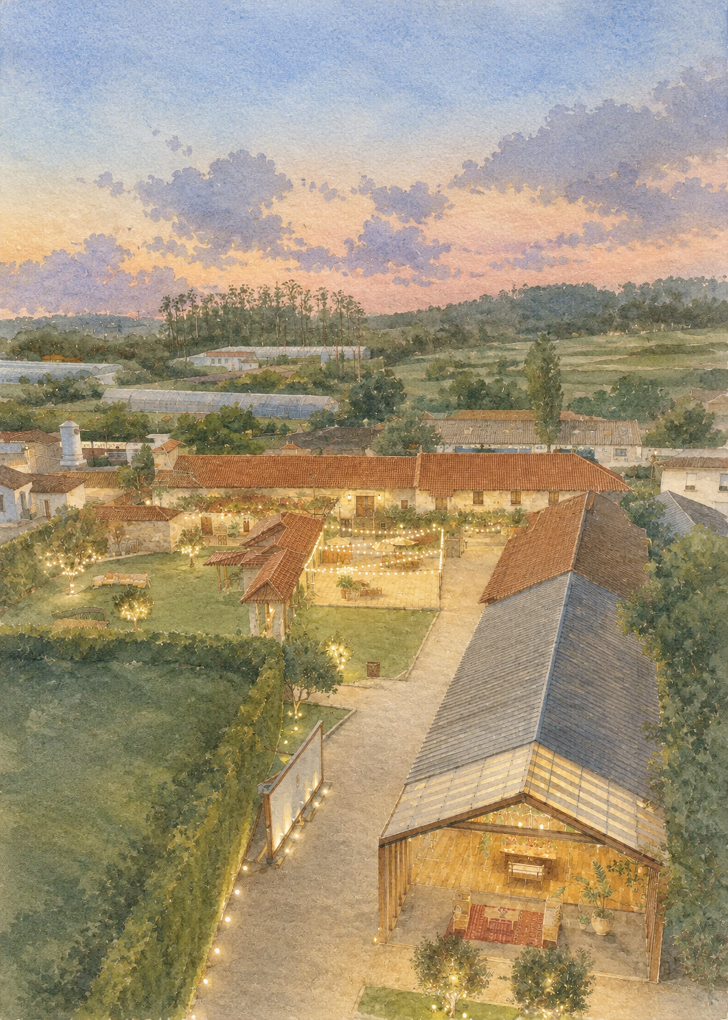 Vista da igreja